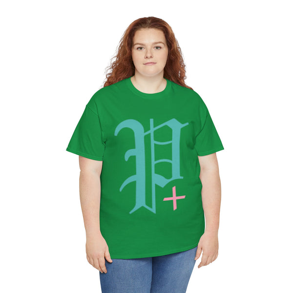 "Plus All Over" Plus Size Women Heavy Cotton Tee T-shirt