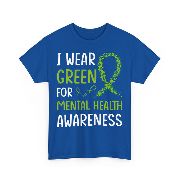 "Mental Health Awareness" Woman Crewneck T-Shirt: Focus on the Good - Unisex Heavy Cotton Tee