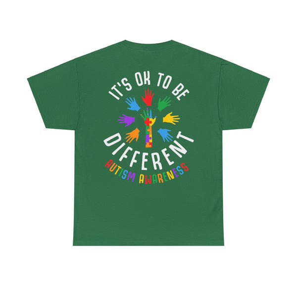 Autism Awareness "Be Kind" Plus Size Women Heavy Cotton Tee