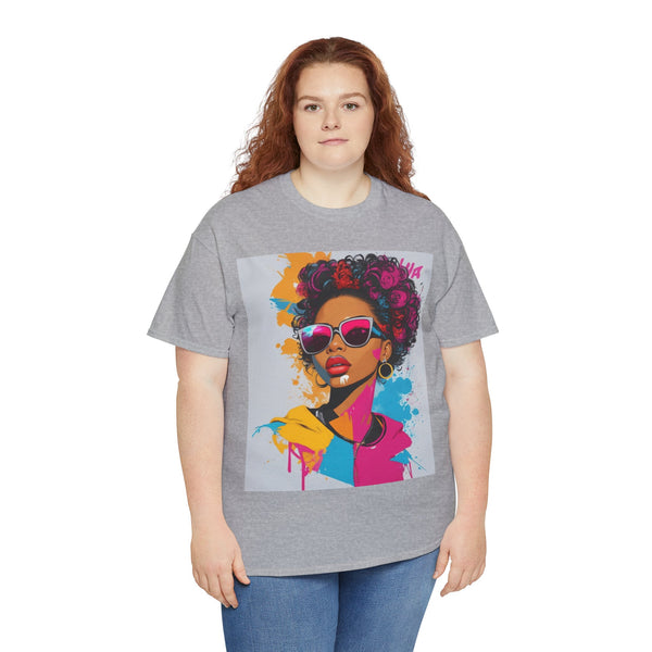 "Black Women" Woman Crewneck T-Shirt: Focus on the Good - Unisex Heavy Cotton Tee