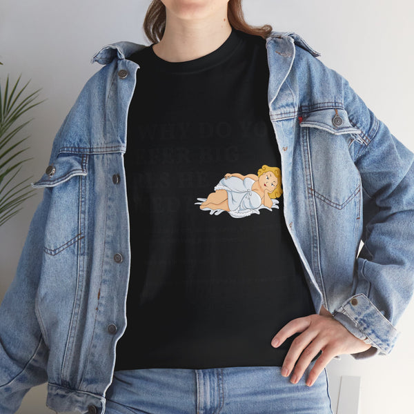 Why Big Girls Plus Size Women Heavy Cotton Tee