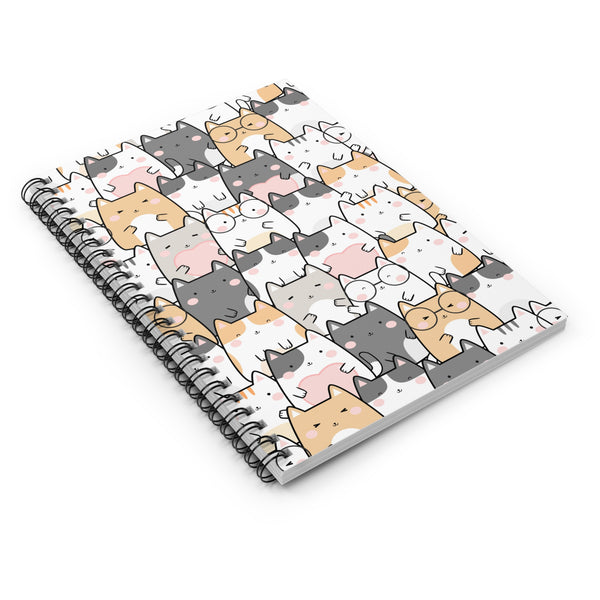 Group Cats Spiral Notebook - Ruled Line