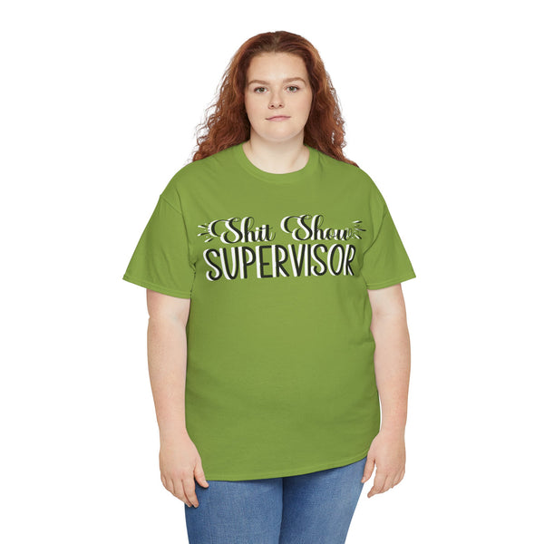 Sh*t Show Supervisor Plus Size Women Heavy Cotton Tee