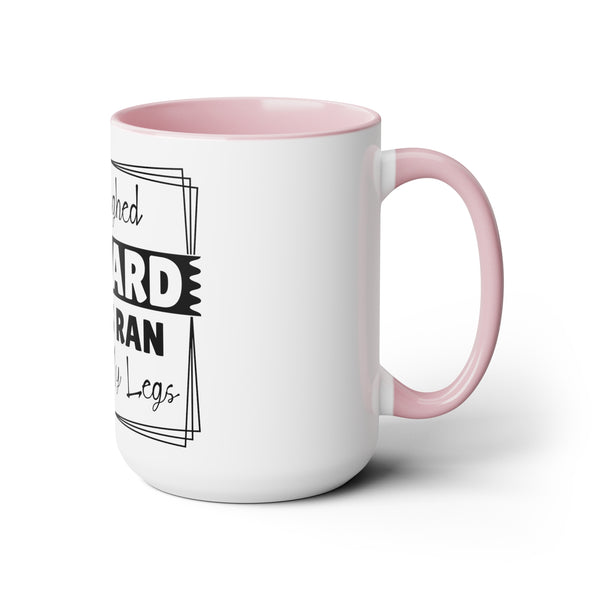 "I Laughed So Hard Tears Ran Down My Legs" Mother's Day Two-Tone Coffee Mugs Cup, 15oz