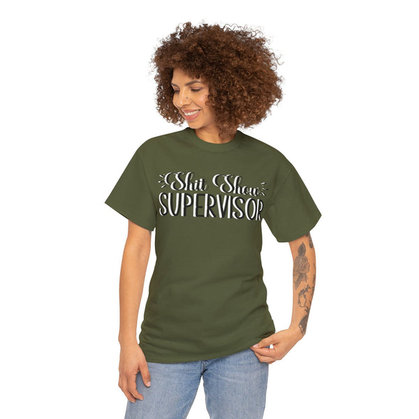 Sh*t Show Supervisor Plus Size Women Heavy Cotton Tee