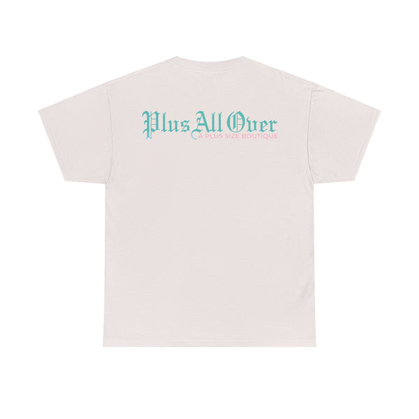 "Plus All Over" Plus Size Women Heavy Cotton Tee T-shirt