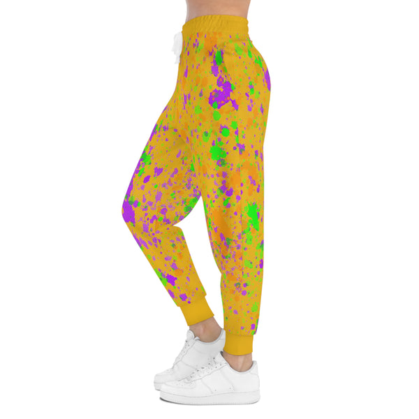 Yellow Splash Athletic Woman Joggers