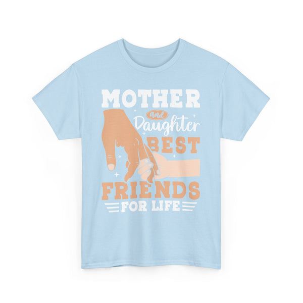 "Mom & Daughter Best Friends" Plus Size Women Heavy Cotton Tee T-Shirt