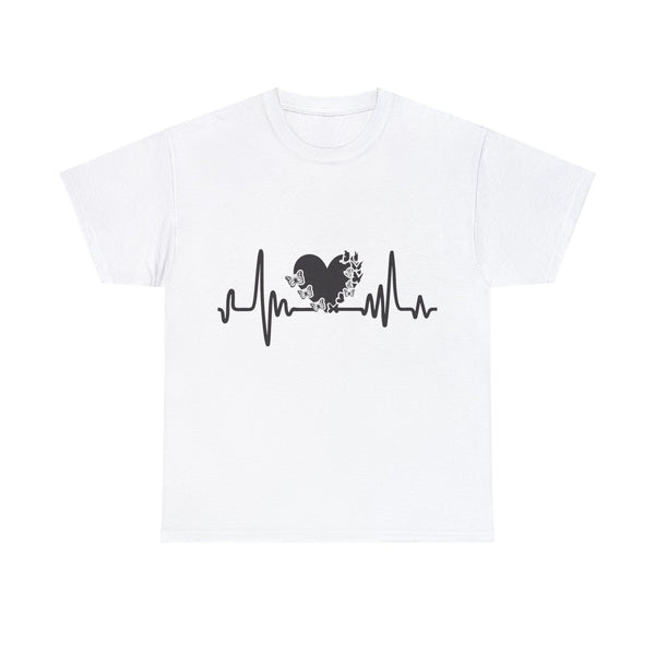 Love is Life Line Plus Size Women Heavy Cotton Tee