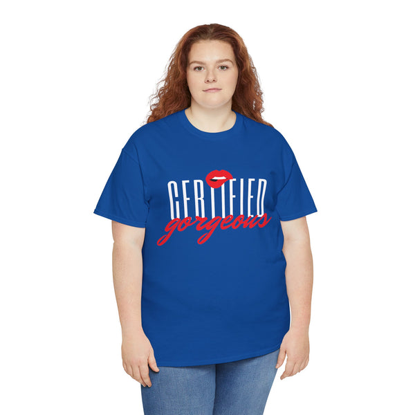 Certified Gorgeous Plus Size Women Heavy Cotton Tee