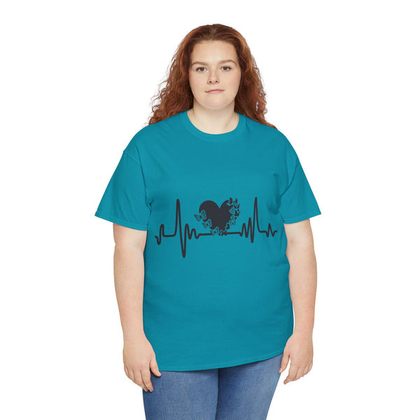 Love is Life Line Plus Size Women Heavy Cotton Tee