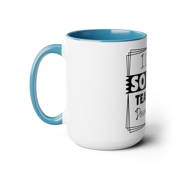 "I Laughed So Hard Tears Ran Down My Legs" Mother's Day Two-Tone Coffee Mugs Cup, 15oz