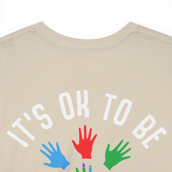 Autism Awareness "Be Kind" Plus Size Women Heavy Cotton Tee