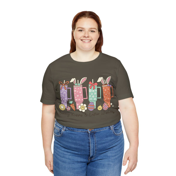 Happy Easter Plus Size Woman Jersey Short Sleeve Tee T-Shirt