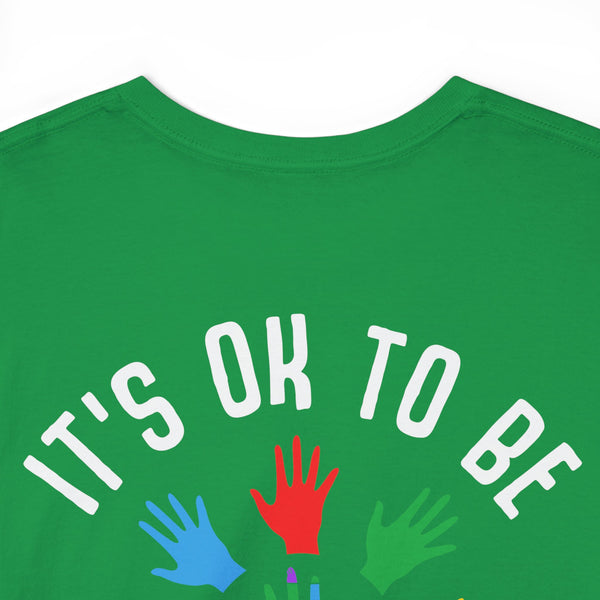 Autism Awareness "Be Kind" Plus Size Women Heavy Cotton Tee