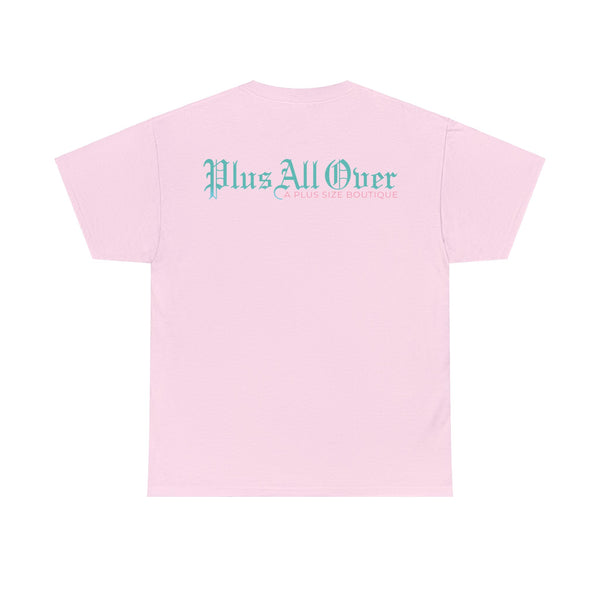 "Plus All Over" Plus Size Women Heavy Cotton Tee T-shirt
