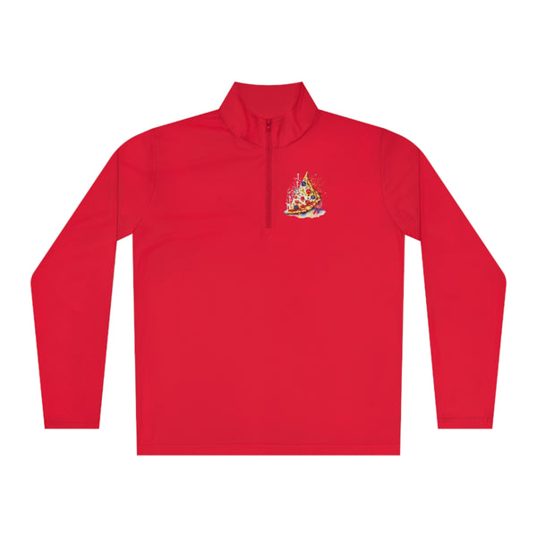 Pizza Woman Quarter-Zip Active Pullover