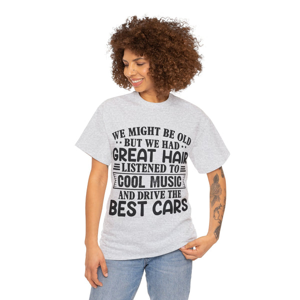 "We Might Be Old" of Empress Plus Size Women Heavy Cotton Tee