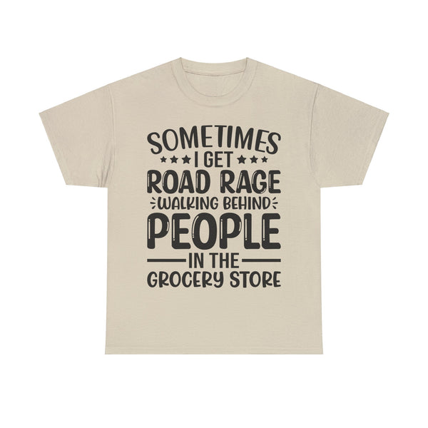 "Sometimes I get Road Rage" Plus Size Women Heavy Cotton Tee