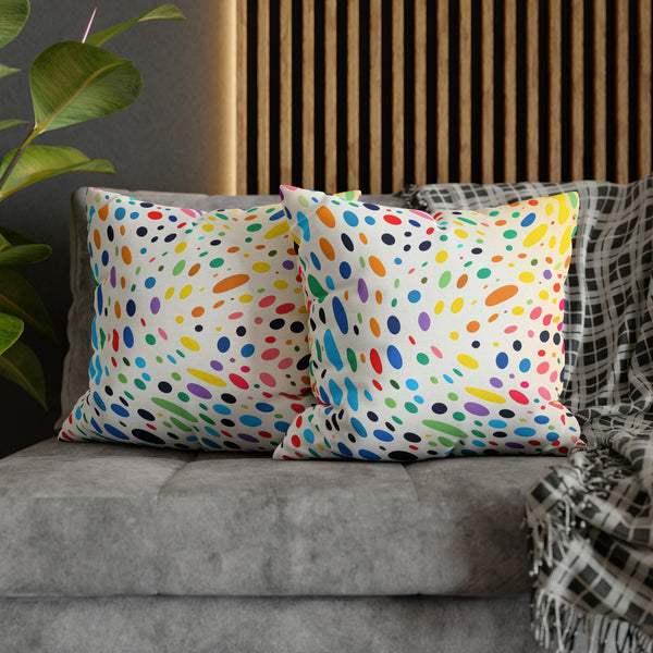 Spawn Polka Dots Spun Polyester Square Pillowcase