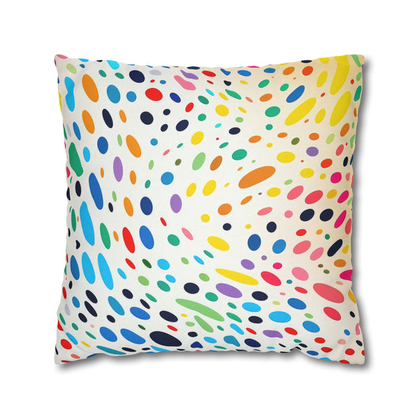 Spawn Polka Dots Spun Polyester Square Pillowcase