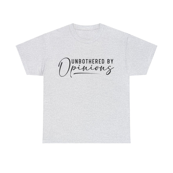 "Unbothered By Opinions" Plus Size Women Heavy Cotton Tee