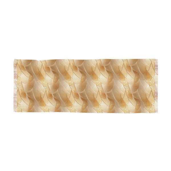 Gold Leaf Light Woman Scarf