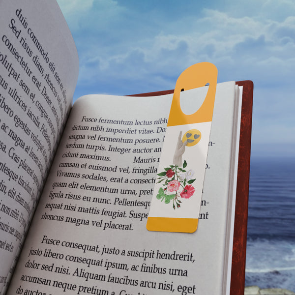 Smile and Flowers Bookmark