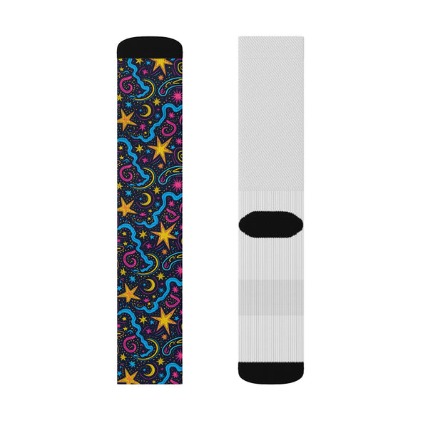 Galaxy Disco Sublimation Woman Socks