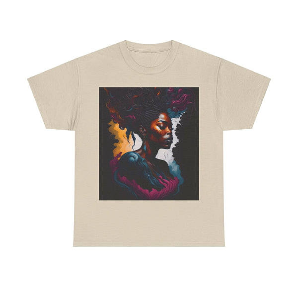 "Black Women" Woman Crewneck T-Shirt: Focus on the Good - Unisex Heavy Cotton Tee