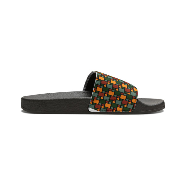 Two Tone Rasta Women's PU Slide Sandals