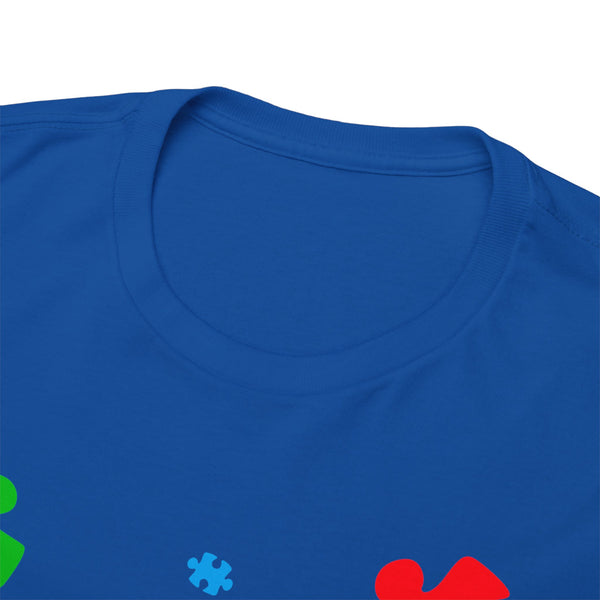 Autism Awareness "Be Kind" Plus Size Women Heavy Cotton Tee