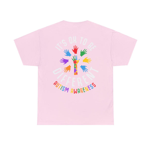 Autism Awareness "Be Kind" Plus Size Women Heavy Cotton Tee