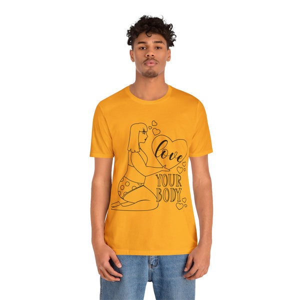 Body Positive Plus Size Woman Jersey Short Sleeve Tee T-Shirt