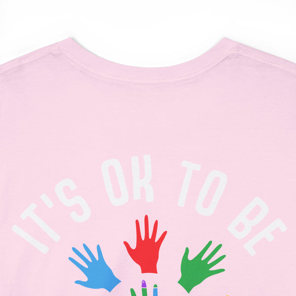 Autism Awareness "Be Kind" Plus Size Women Heavy Cotton Tee