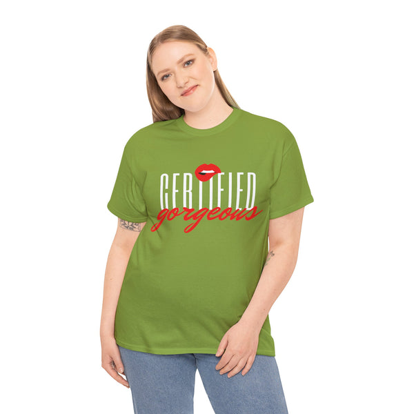 Certified Gorgeous Plus Size Women Heavy Cotton Tee