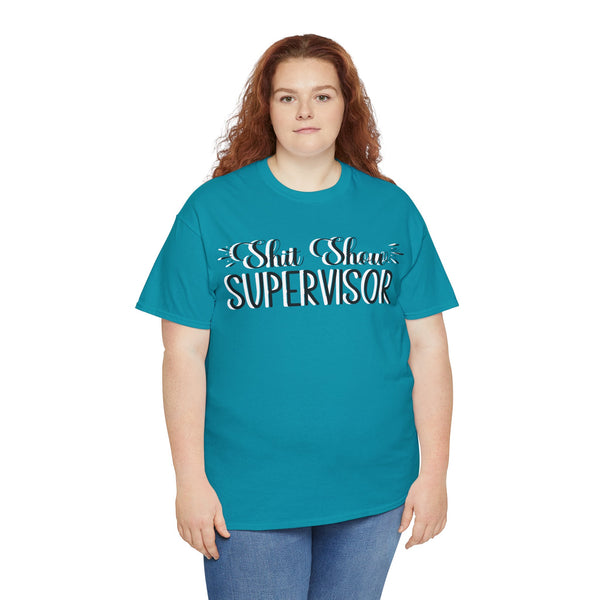 Sh*t Show Supervisor Plus Size Women Heavy Cotton Tee