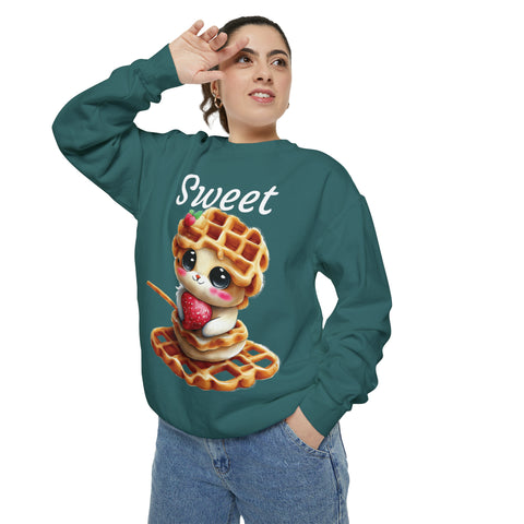 Sweet Unisex Garment-Dyed Sweatshirt