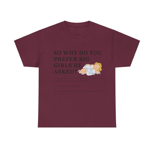 Why Big Girls Plus Size Women Heavy Cotton Tee