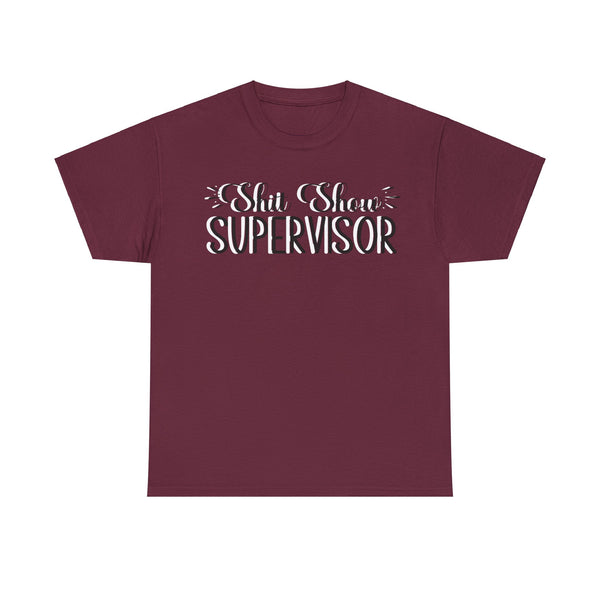 Sh*t Show Supervisor Plus Size Women Heavy Cotton Tee
