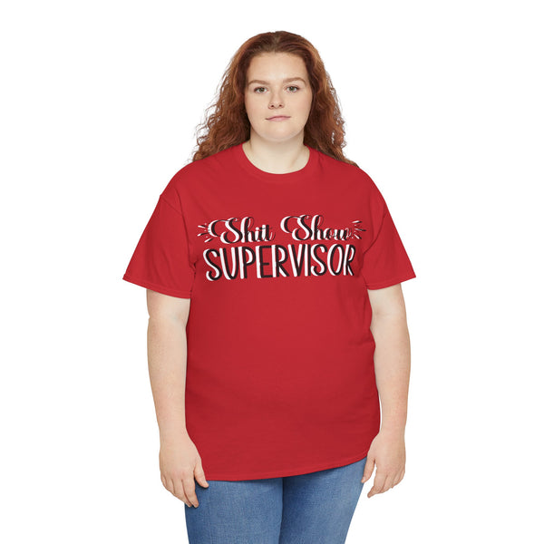 Sh*t Show Supervisor Plus Size Women Heavy Cotton Tee
