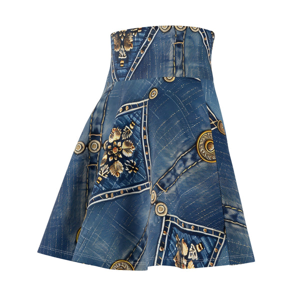 Denim Women's Skater Skirt