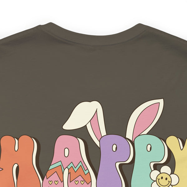 Happy Easter Plus Size Woman Jersey Short Sleeve Tee T-Shirt