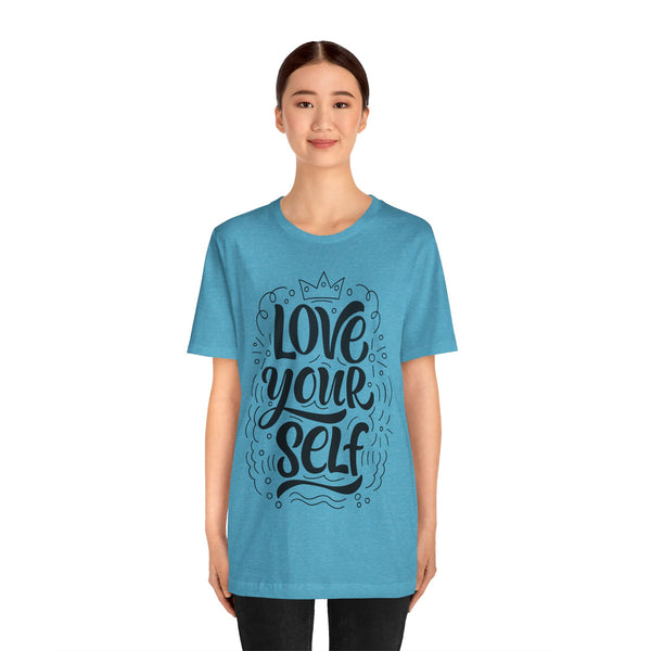 "Body Positivity" Quotes Plus Size Woman Jersey Short Sleeve Tee T-Shirt