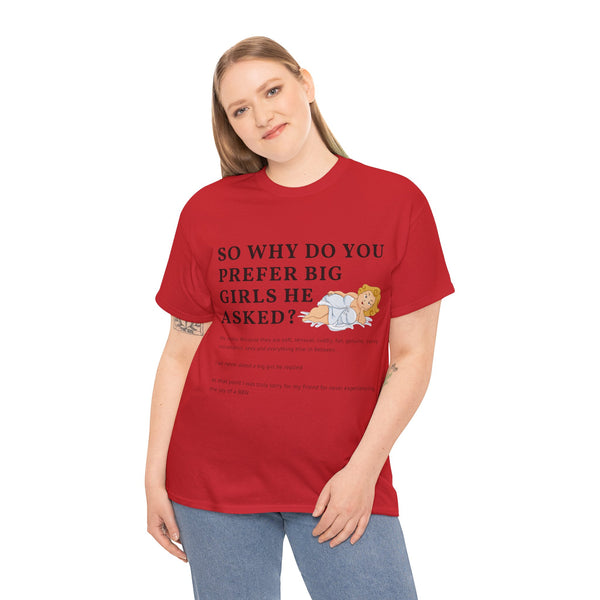 Why Big Girls Plus Size Women Heavy Cotton Tee