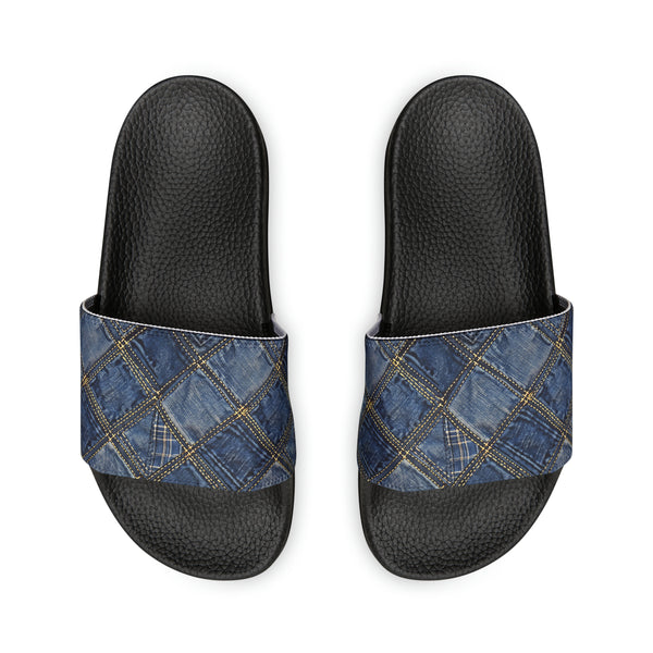 Denim Women's PU Slide Sandals