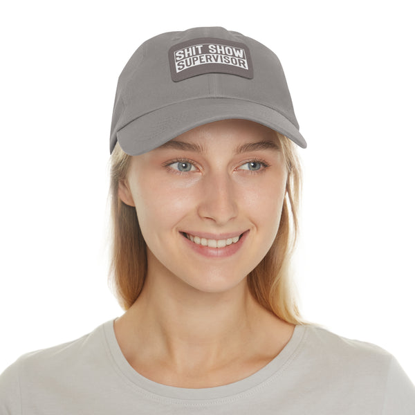 Sh*t Show Supervisor Ladies Hat with Leather Patch