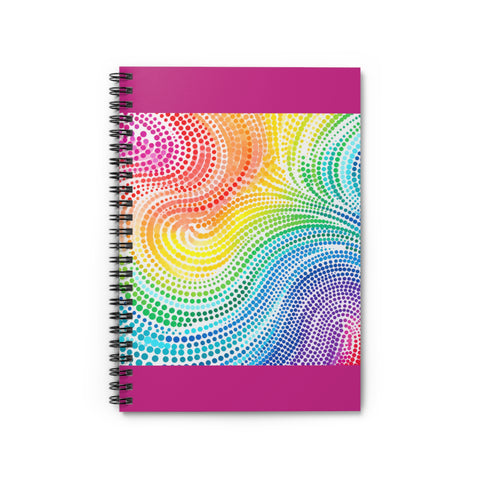 Swirl Dots Spiral Notebook - Ruled Line