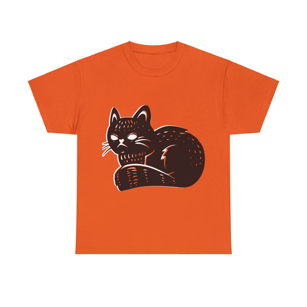 "Black Cat" Plus Size Women Heavy Cotton Tee T-Shirt