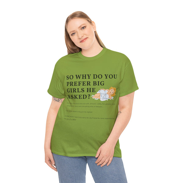 Why Big Girls Plus Size Women Heavy Cotton Tee